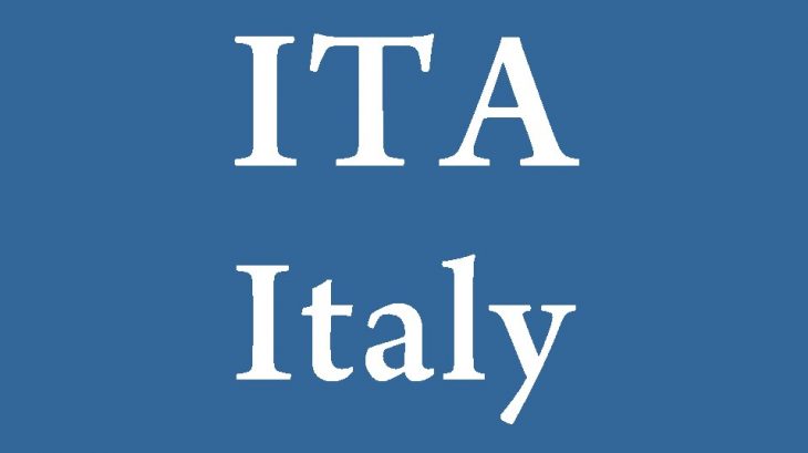 Three-Letter Country Code for Italy