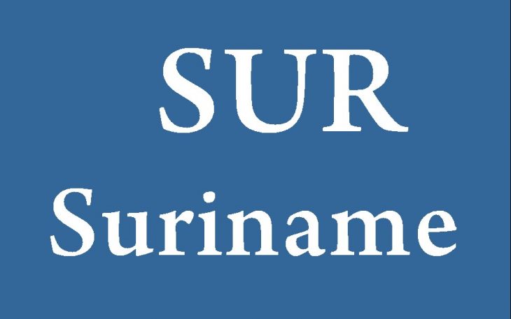 Three-Letter Country Code for Suriname