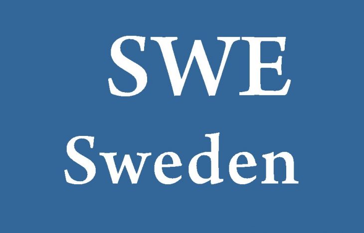 Three-Letter Country Code for Sweden