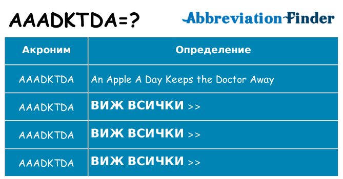 Какво прави aaadktda престои