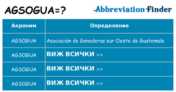 Какво прави agsogua престои