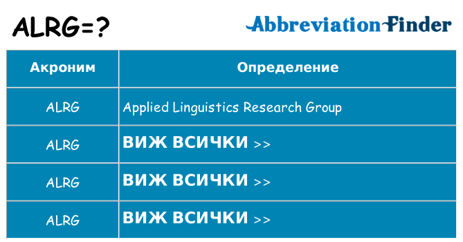 Какво прави alrg престои