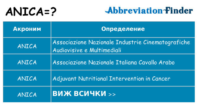 Какво прави anica престои