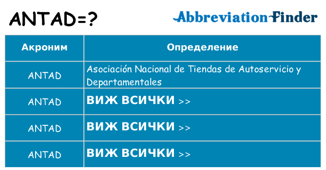 Какво прави antad престои