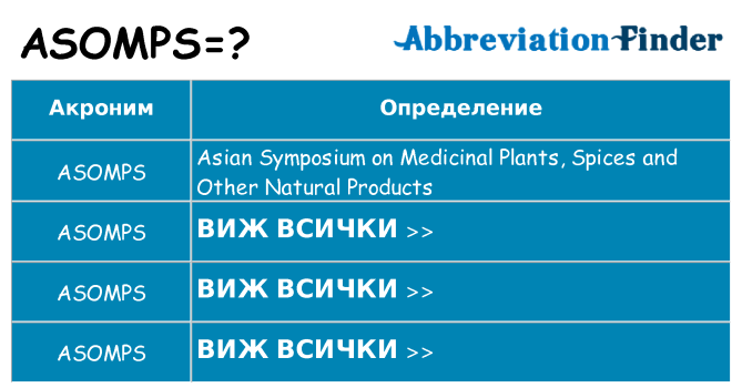 Какво прави asomps престои