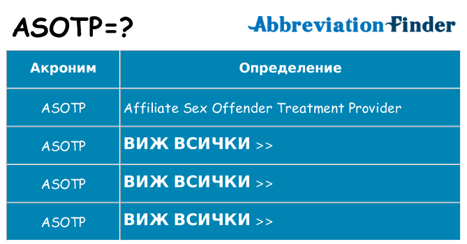 Какво прави asotp престои