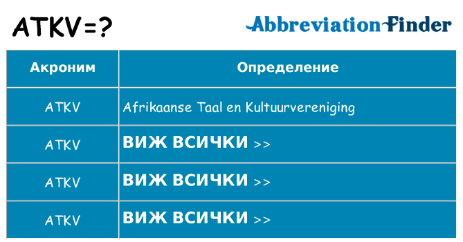 Какво прави atkv престои