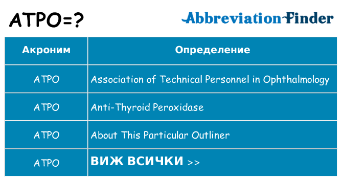 Какво прави atpo престои