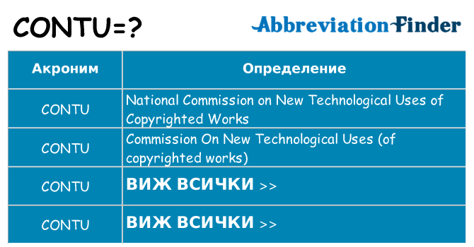 Какво прави contu престои