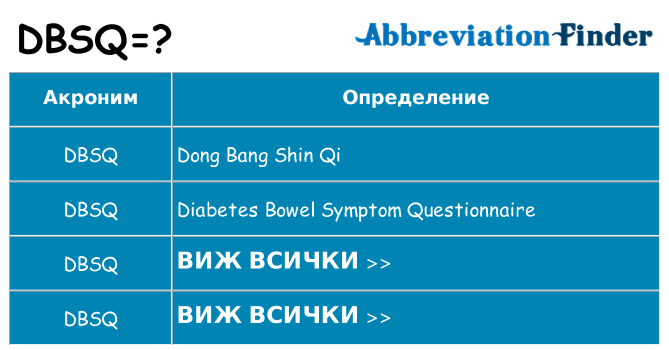Какво прави dbsq престои