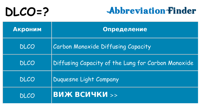 Какво прави dlco престои