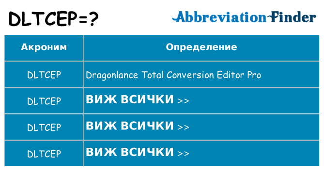 Какво прави dltcep престои