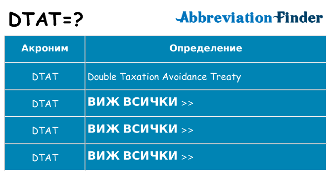 Какво прави dtat престои