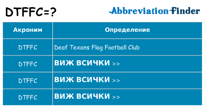 Какво прави dtffc престои
