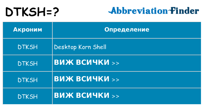Какво прави dtksh престои