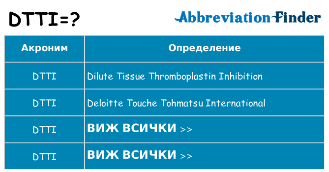 Какво прави dtti престои