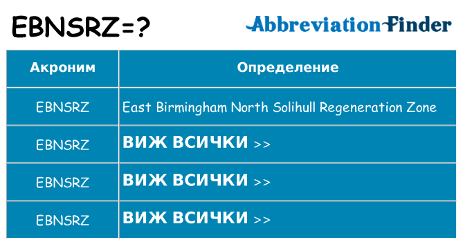 Какво прави ebnsrz престои