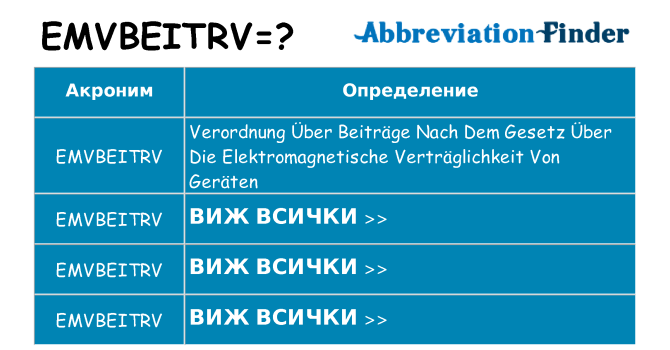 Какво прави emvbeitrv престои