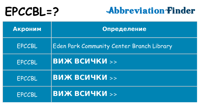 Какво прави epccbl престои