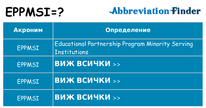 Какво прави eppmsi престои