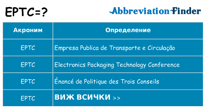 Какво прави eptc престои