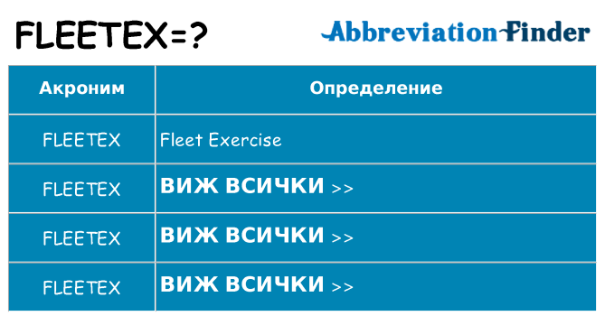 Какво прави fleetex престои