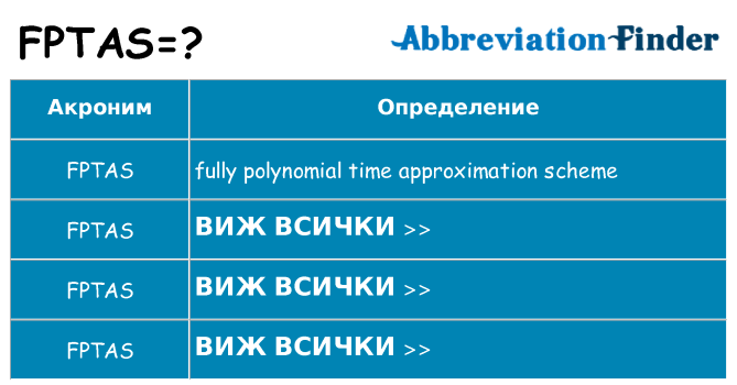 Какво прави fptas престои