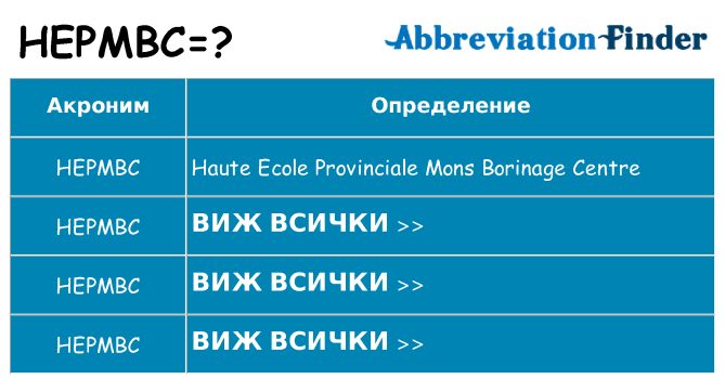Какво прави hepmbc престои