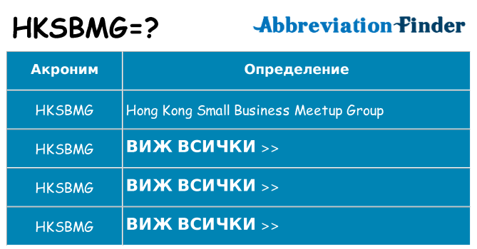 Какво прави hksbmg престои