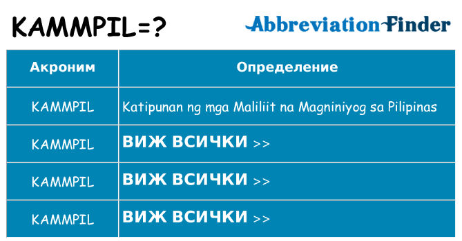 Какво прави kammpil престои