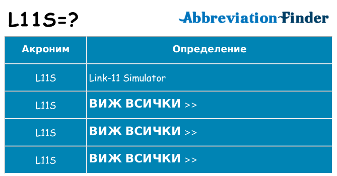 Какво прави l11s престои