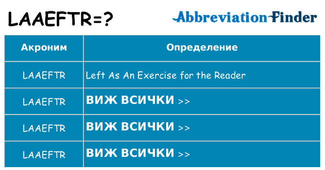 Какво прави laaeftr престои