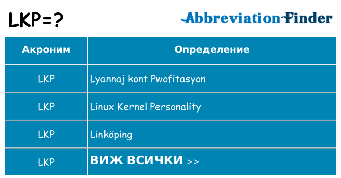 Какво прави lkp престои