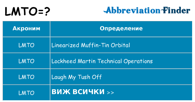 Какво прави lmto престои