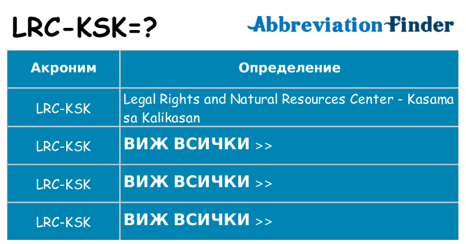 Какво прави lrc-ksk престои