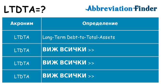 Какво прави ltdta престои
