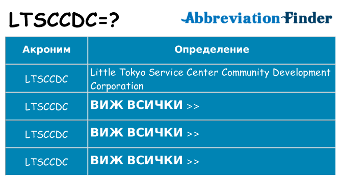 Какво прави ltsccdc престои