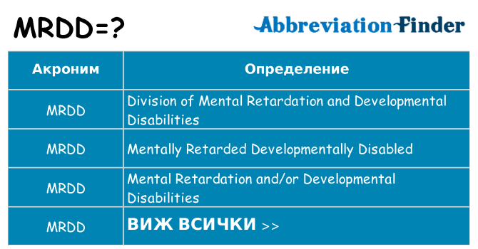 Какво прави mrdd престои