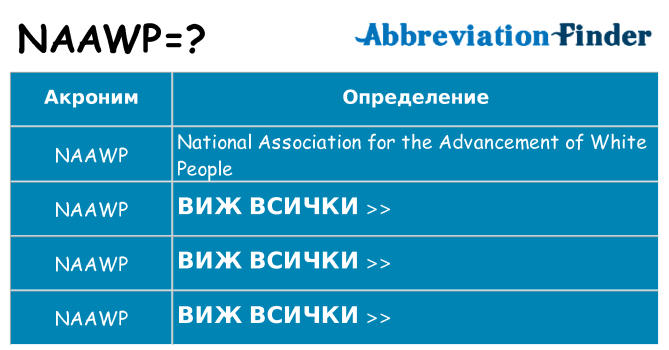 Какво прави naawp престои