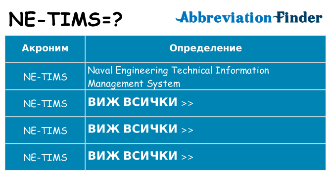 Какво прави ne-tims престои