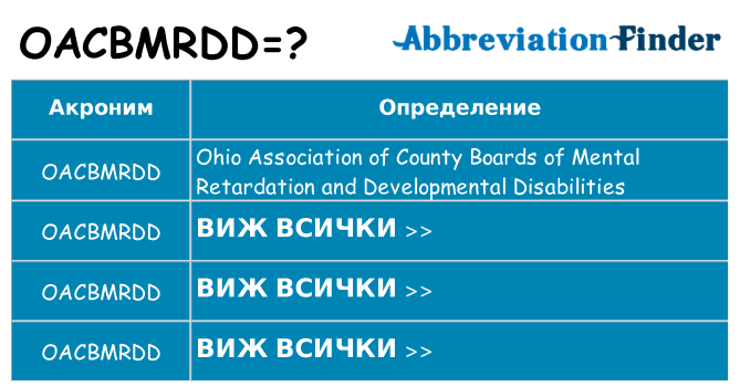 Какво прави oacbmrdd престои