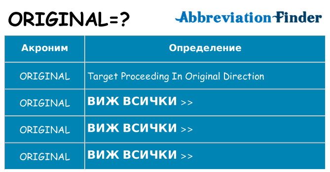 Какво прави original престои