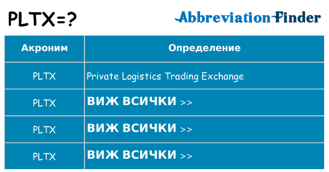 Какво прави pltx престои