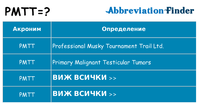 Какво прави pmtt престои