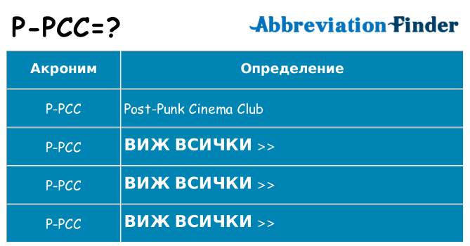 Какво прави p-pcc престои