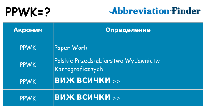 Какво прави ppwk престои