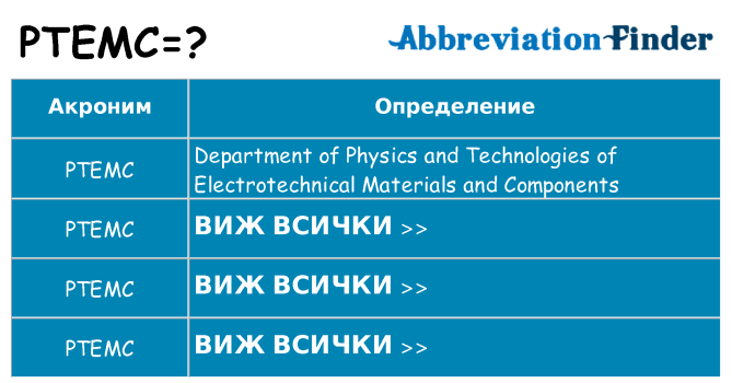 Какво прави ptemc престои
