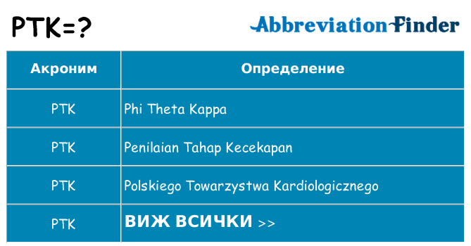 Какво прави ptk престои