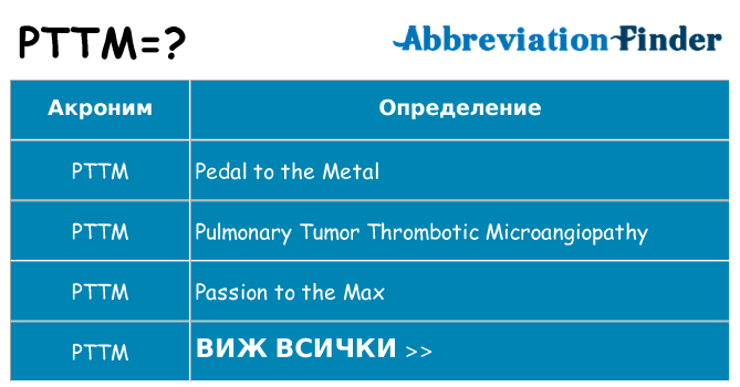 Какво прави pttm престои