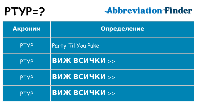 Какво прави ptyp престои